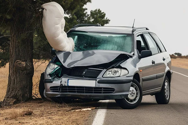 Voiture en panne non roulante